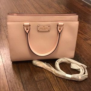 NEW Kate Spade pink cross-body satchel